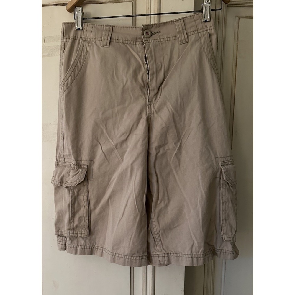 Arizona Cargo Shorts Khaki Boys Size 18 Regular Adj. waist Y2K